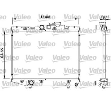 Chladič, chlazení motoru VALEO 731124