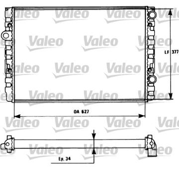 Chladič, chlazení motoru VALEO 731127