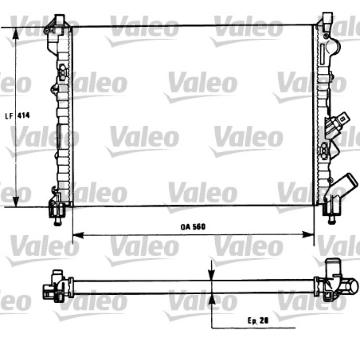 Chladič, chlazení motoru VALEO 731128