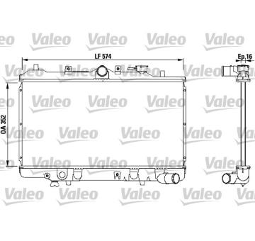 Chladič, chlazení motoru VALEO 731142