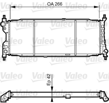 Chladič, chlazení motoru VALEO 731179