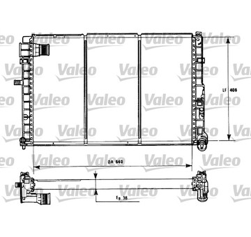 Chladič, chlazení motoru VALEO 731185