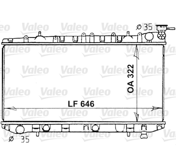 Chladič, chlazení motoru VALEO 731202