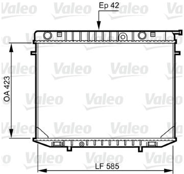 Chladič, chlazení motoru VALEO 731237