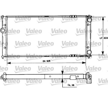 Chladič, chlazení motoru VALEO 731266
