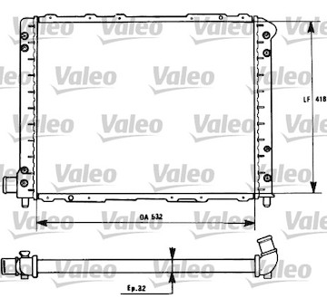 Chladič, chlazení motoru VALEO 731276