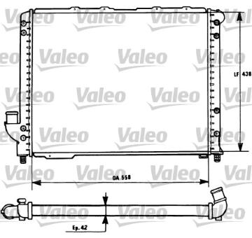 Chladič, chlazení motoru VALEO 731278