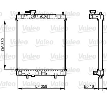 Chladič, chlazení motoru VALEO 731287