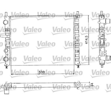 Chladič, chlazení motoru VALEO 731302