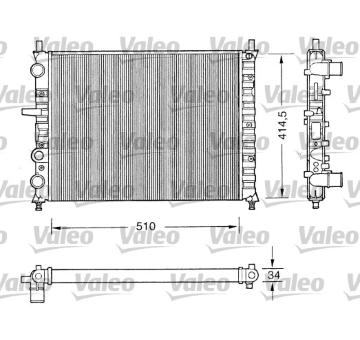 Chladič, chlazení motoru VALEO 731303