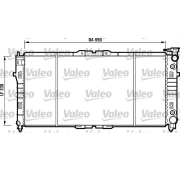 Chladič motora VALEO 731372