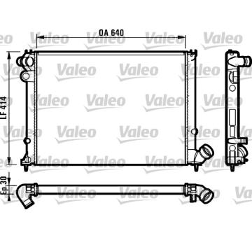 Chladič, chlazení motoru VALEO 731383