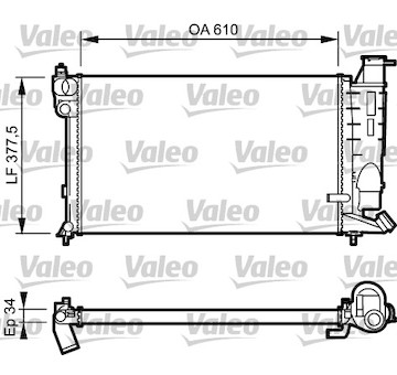 Chladič, chlazení motoru VALEO 731391