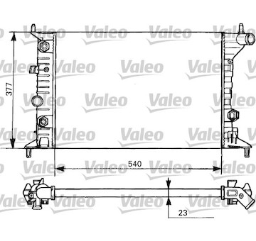 Chladič, chlazení motoru VALEO 731393