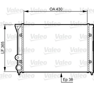Chladič, chlazení motoru VALEO 731409