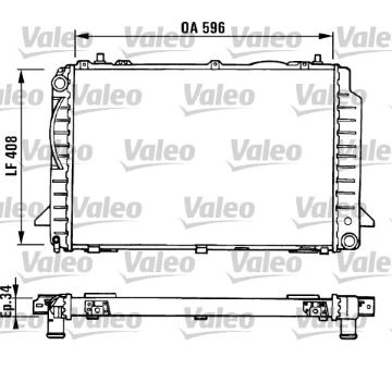 Chladič, chlazení motoru VALEO 731429