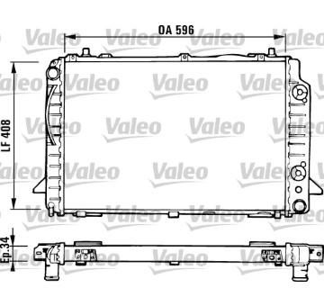 Chladič, chlazení motoru VALEO 731430