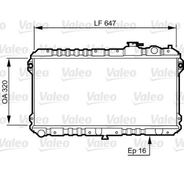 Chladič, chlazení motoru VALEO 731437
