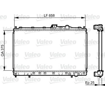 Chladič, chlazení motoru VALEO 731451