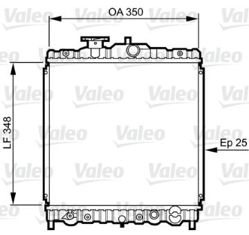 Chladič, chlazení motoru VALEO 731459