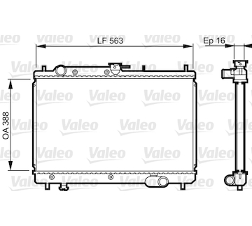 Chladič, chlazení motoru VALEO 731461