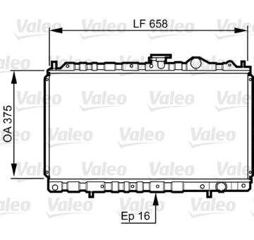 Chladič, chlazení motoru VALEO 731462