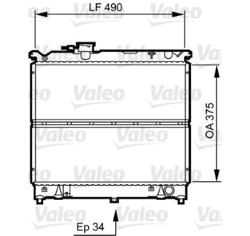 Chladič, chlazení motoru VALEO 731463