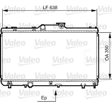 Chladič, chlazení motoru VALEO 731464