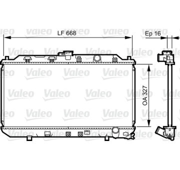 Chladič, chlazení motoru VALEO 731467