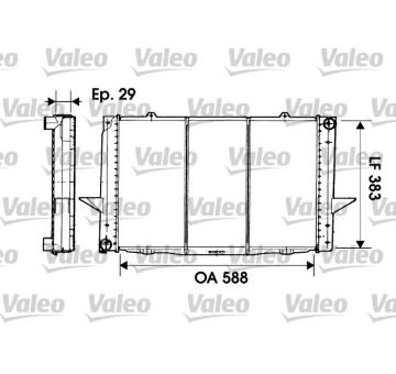 Chladič, chlazení motoru VALEO 731477