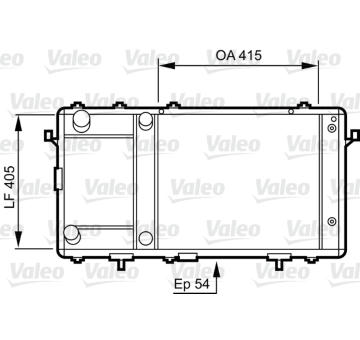 Chladič, chlazení motoru VALEO 731491