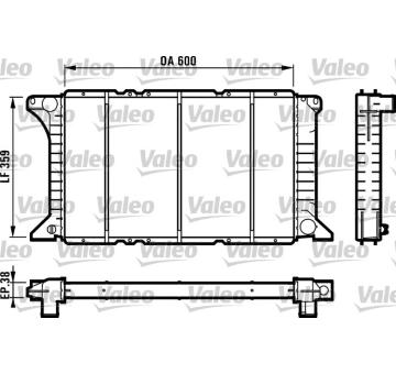 Chladič, chlazení motoru VALEO 731492