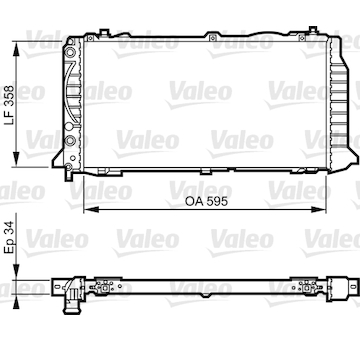 Chladič, chlazení motoru VALEO 731501