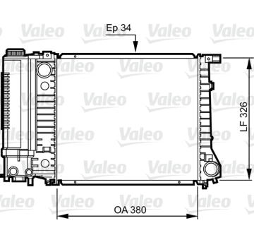 Chladič, chlazení motoru VALEO 731509