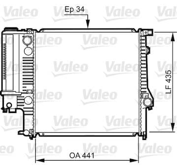 Chladič, chlazení motoru VALEO 731512