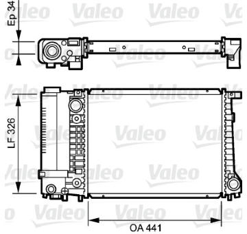 Chladič, chlazení motoru VALEO 731520