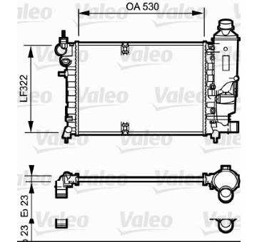 Chladič, chlazení motoru VALEO 731527