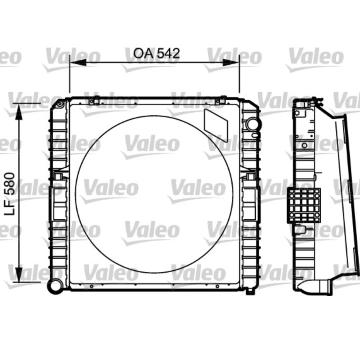 Chladič, chlazení motoru VALEO 731535