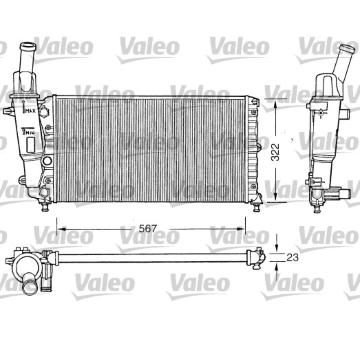 Chladič, chlazení motoru VALEO 731558