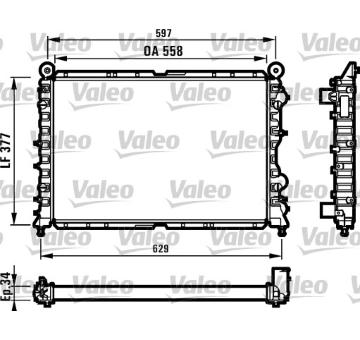 Chladič, chlazení motoru VALEO 731561