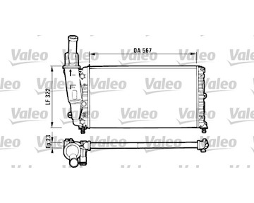 Chladič, chlazení motoru VALEO 731562