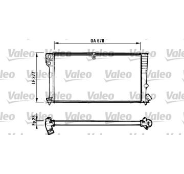 Chladič, chlazení motoru VALEO 731570