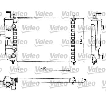 Chladič, chlazení motoru VALEO 731582