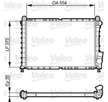 Chladič, chlazení motoru VALEO 731593