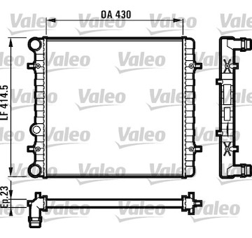 Chladič, chlazení motoru VALEO 731607