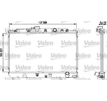 Chladič, chlazení motoru VALEO 731634