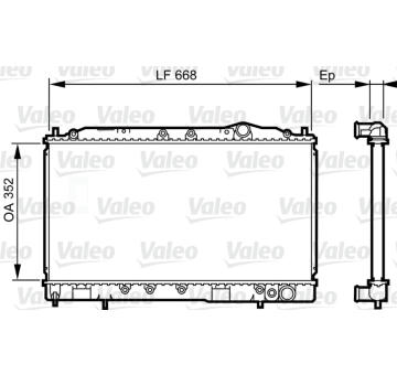 Chladič, chlazení motoru VALEO 731639