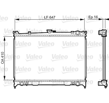 Chladič, chlazení motoru VALEO 731654