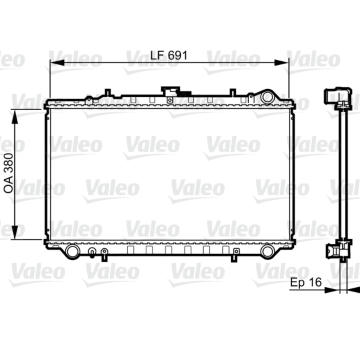 Chladič, chlazení motoru VALEO 731656