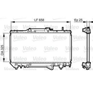 Chladič, chlazení motoru VALEO 731682